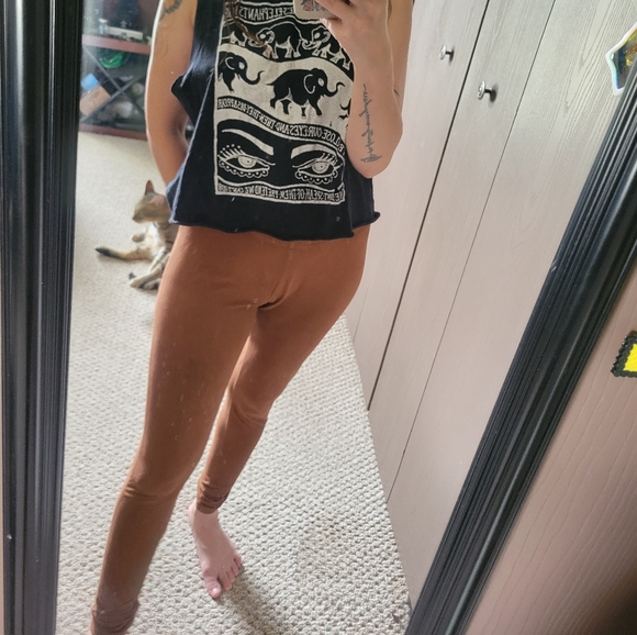 🤎S Forever 21 Suade Leggings🤎 - Picture 2 of 7